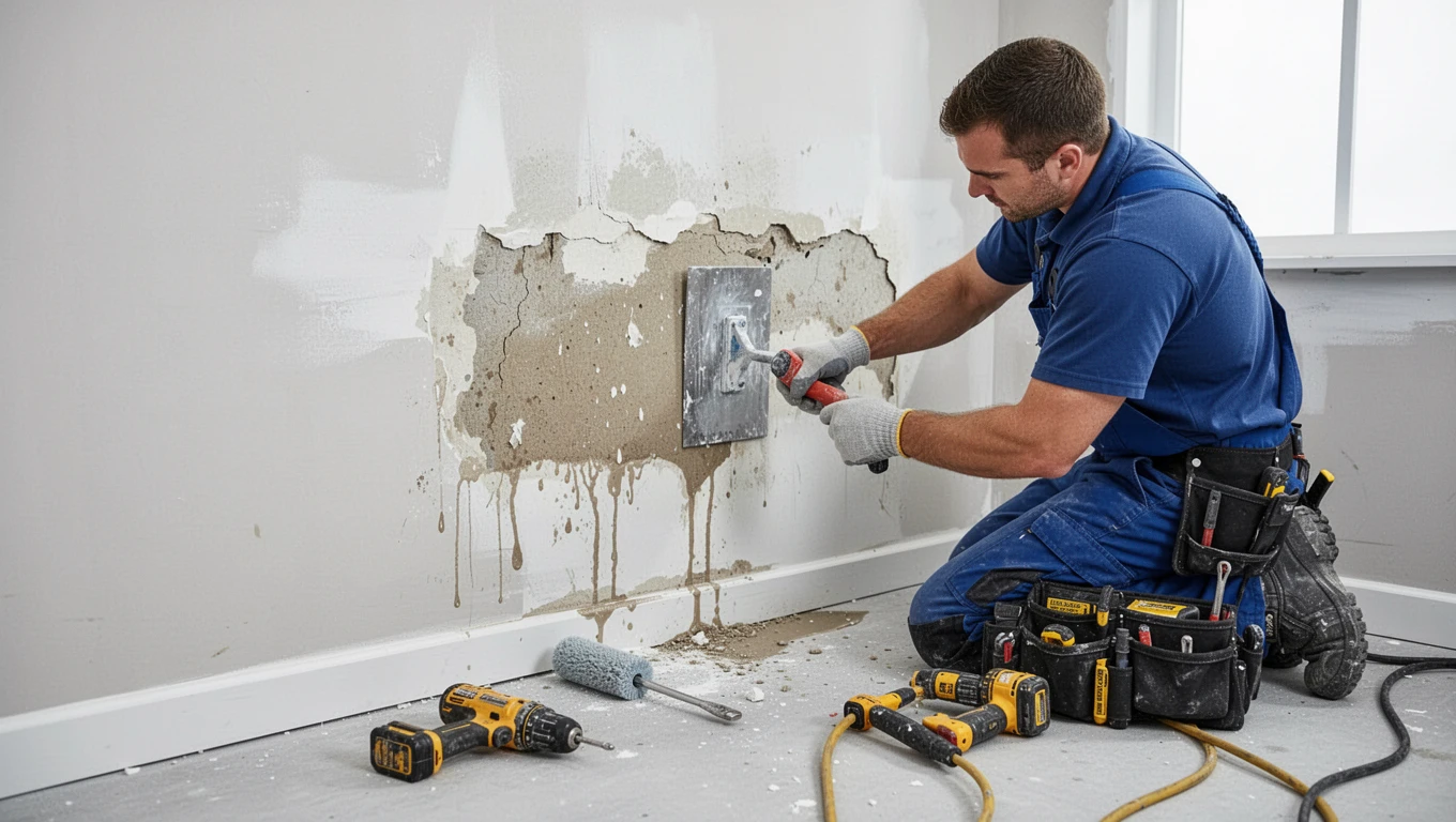 Wall Water Damage Repair